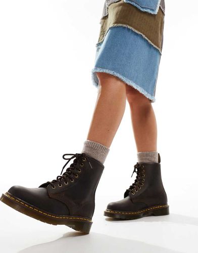 Bottines avec 8 paires d'aillets - foncé crazy horse - Dr Martens - Modalova