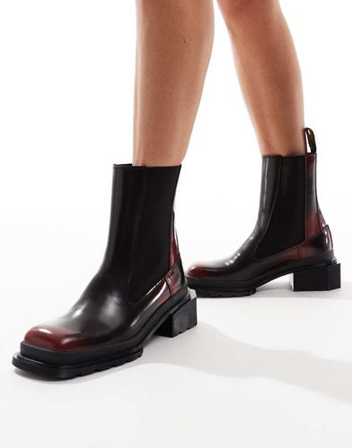 Dr. Martens - Maybole - Bottines Chelsea en cuir - Bordeaux - Dr Martens - Modalova