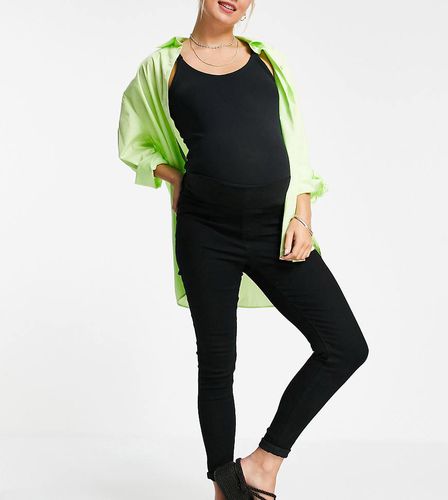 DTT Maternity - Chloe - Jean stretch skinny style disco à ceinture passant sous le ventre - Don't Think Twice - Modalova