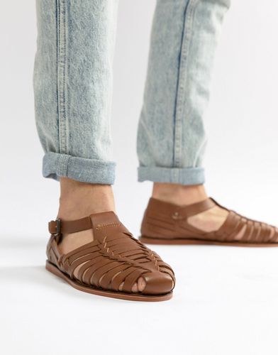 Sandales en cuir tressé - Fauve - Dune - Modalova