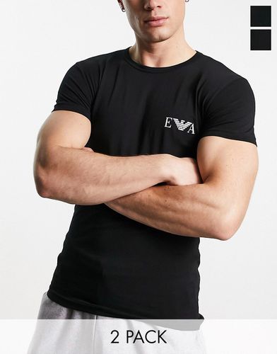 Bodywear - Lot de 2 t-shirts avec logo - Emporio Armani - Modalova