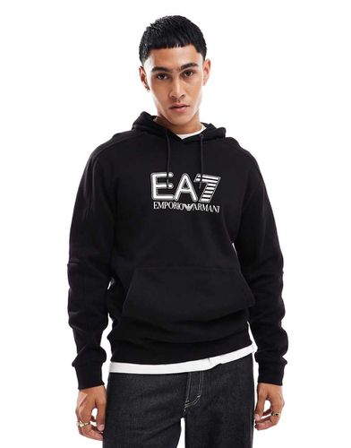 Sweat à capuche avec logo sur la poitrine - Ea7 - Modalova