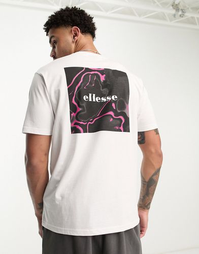 Vipera - T-shirt avec imprimé rose délavé au dos - Ellesse - Modalova