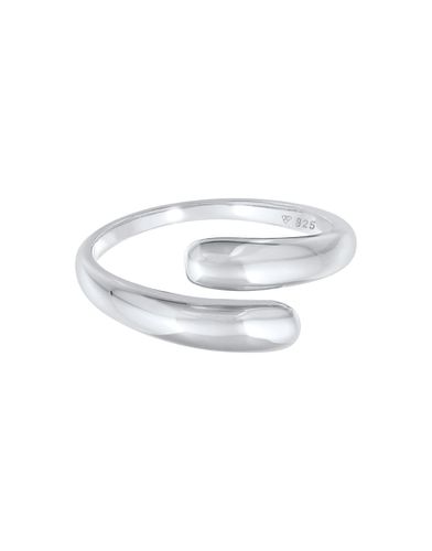 Bague basique tendance enveloppante en argent massif 925 - Elli - Modalova