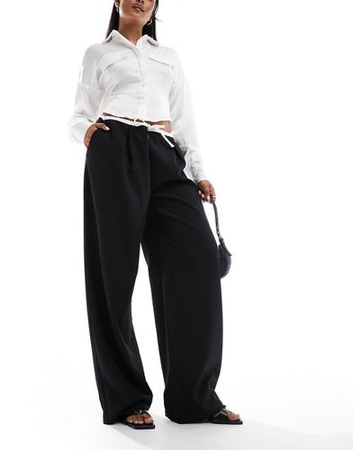 Pantalon ajusté à cordon de serrage - et blanc - Extro & Vert - Modalova