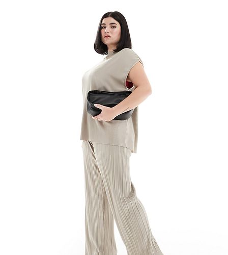 Pantalon d'ensemble plissé doux de qualité supérieure - Latté métallisé - Extro & Vert Plus - Modalova
