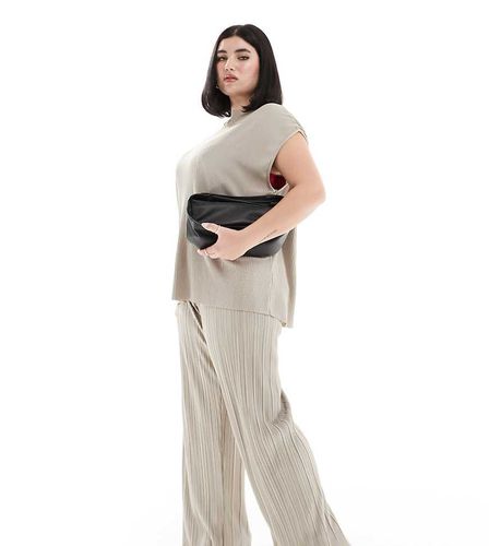 Pantalon d'ensemble plissé doux de qualité supérieure - Latté métallisé - Extro & Vert Plus - Modalova