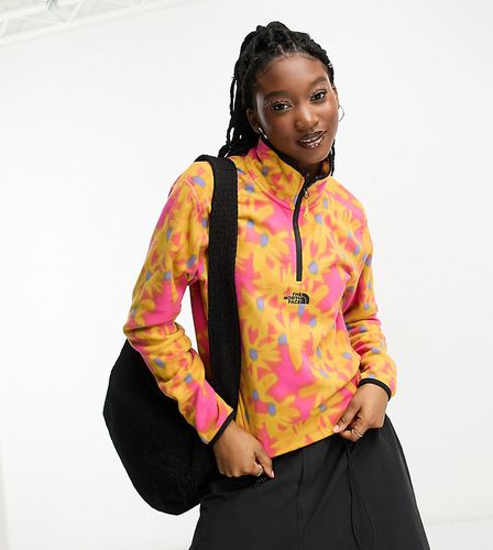 Exclusivité ASOS - - Glacier - Polaire oversize à imprimé fleuri et col zippé - The North Face - Modalova