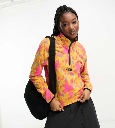 Exclusivité ASOS - Glacier - Polaire oversize à imprimé fleuri et col zippé - The North Face - Modalova