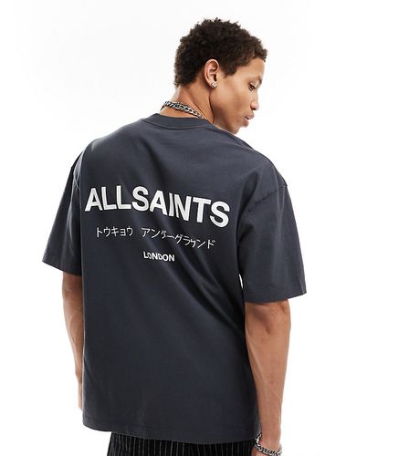 Exclusivité ASOS - - Underground - T-shirt oversize - nuit - Allsaints - Modalova