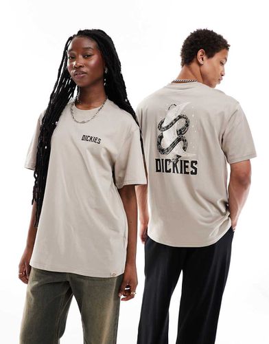 Exclusivité ASOS - Lake Oswego - T-shirt avec imprimé graphique au dos - Sable - Dickies - Modalova