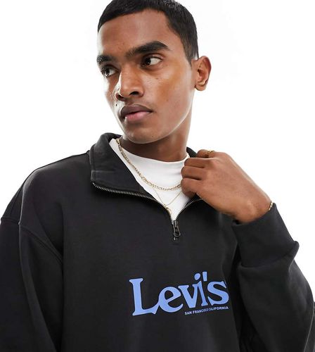 Exclusivité ASOS - Sweat à col zippé et logo rétro au centre - Levi's - Modalova