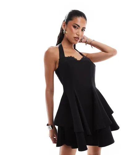 Exclusivité - Robe patineuse courte avec dos nu et détail soutien-gorge - Murci - Modalova