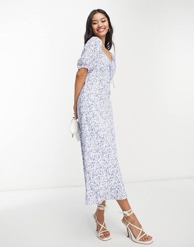 Robe longue à manches bouffantes et imprimé petites fleurs - Forever New - Modalova