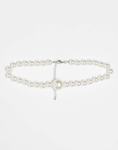 Collier ras du cou style festival avec perle oversize - Faded Future - Modalova
