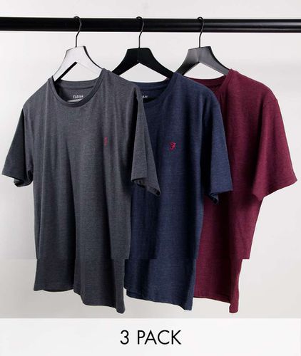 Blackford - Lot de 3 t-shirts confort - Farah - Modalova