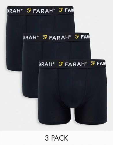 Farah - Lot de 3 boxers - Noir - Farah - Modalova