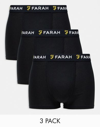 Farah - Lot de 3 boxers - Noir - Farah - Modalova