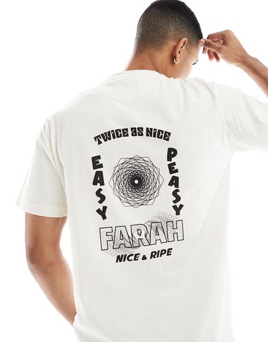 Moore - T-shirt imprimé au dos - Farah - Modalova