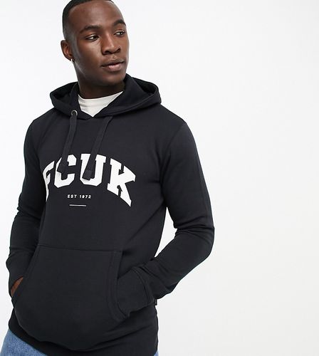 FCUK Tall - Sweat à capuche griffé style universitaire - /blanc - French Connection - Modalova