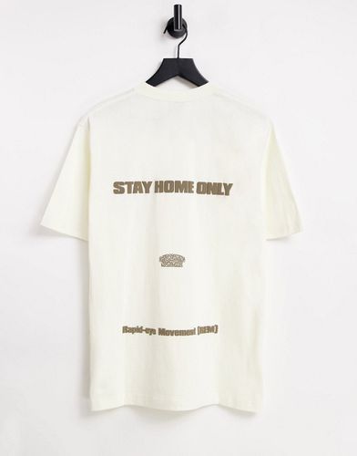Dreaming T-shirt à imprimé au dos - Crème - Fingercroxx - Modalova