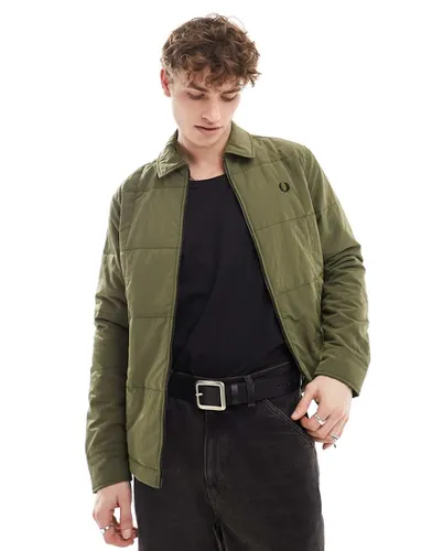 Veste matelassée à zip - militaire - Fred Perry - Modalova