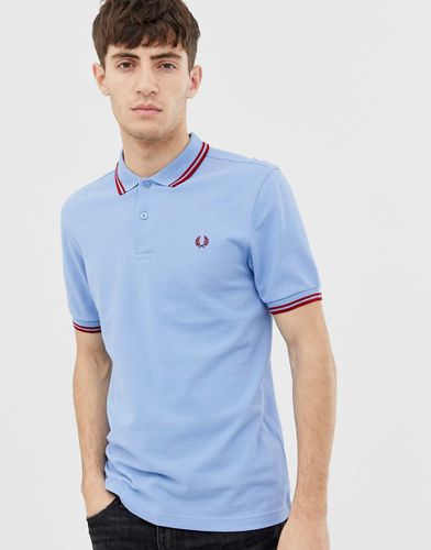 Polo à double liseré - clair - Fred Perry - Modalova