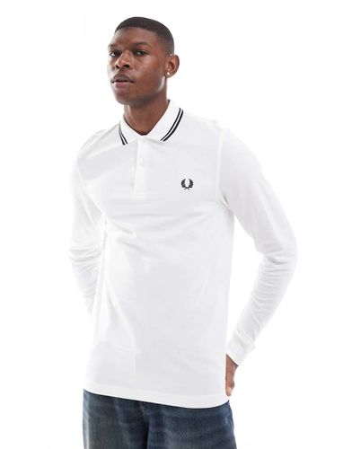 Polo à liserés et manches longues - Fred Perry - Modalova