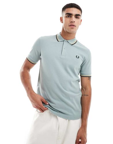 Polo avec bordures à deux bandes - ardoise - Fred Perry - Modalova