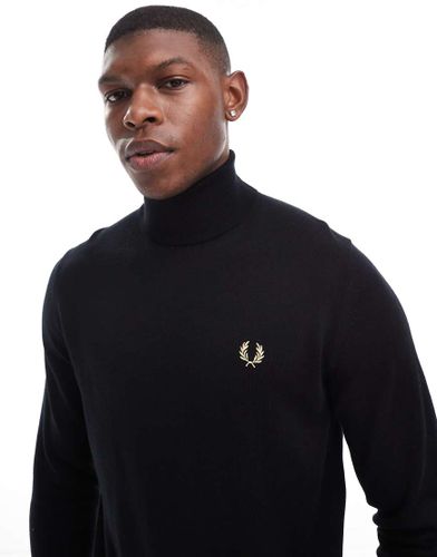 Fred Perry - Pull col roulé - Noir - Fred Perry - Modalova