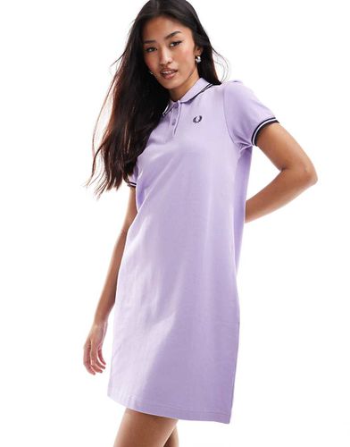 Robe polo à double liseré - clair - Fred Perry - Modalova