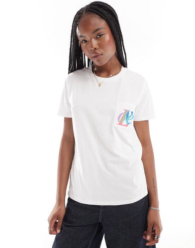 T-shirt en jersey avec poche à motif Love - French Connection - Modalova