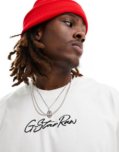 G-Star - T-shirt oversize avec logo autographe - Gstar - Modalova