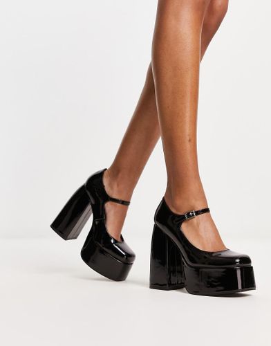 Koi - Chaussures babies à plateforme et talon - Noir verni - Koi Footwear - Modalova
