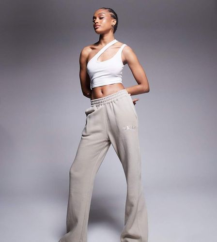 Tall - Pantalon de jogging ample en coton mélangé - Taupe - Kaiia - Modalova