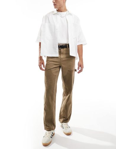 Pantalon style charpentier - Beige foncé délavé - Karl Kani - Modalova