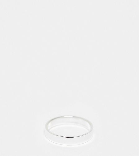 Bague plate 4 mm en argent massif - Argent - Kingsley Ryan - Modalova