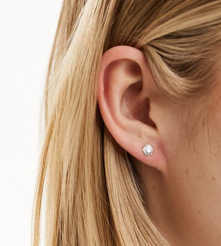 Boucles d'oreilles coquillages en argent massif - Kingsley Ryan - Modalova