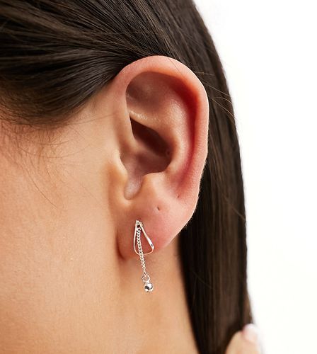 Boucles d'oreilles effet cercle en argent massif - Argent - Kingsley Ryan - Modalova