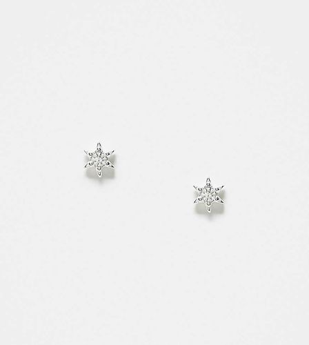 Boucles d'oreilles étoiles en argent massif avec pierre - Kingsley Ryan - Modalova