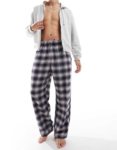 Pantalon de pyjama baggy à carreaux - Hollister - Modalova