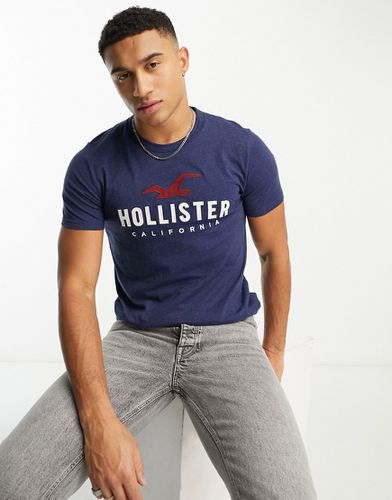 T-shirt technique à logo - chiné - Hollister - Modalova