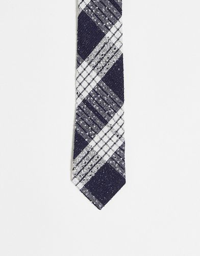 Cravate à carreaux - et blanc - Harry Brown - Modalova