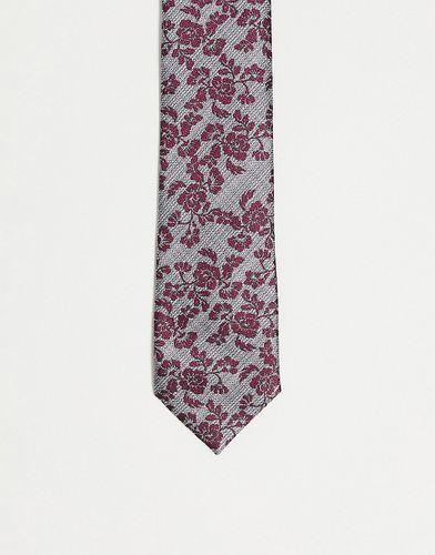 Cravate à imprimé fleuri - /gris - Harry Brown - Modalova