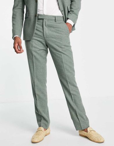 Pantalon de costume slim en tweed de laine mélangée pour mariage - Harry Brown - Modalova