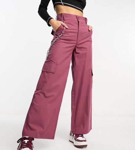 Pantalon cargo ample avec chaîne amovible - brûlé - Heartbreak Petite - Modalova