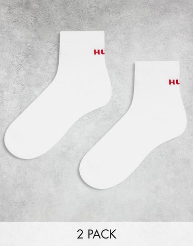 HUGO - Bodywear - Lot de 2 paires de chaussettes avec logo rouge - Hugo Red - Modalova