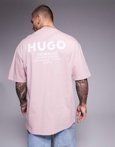 T-shirt ample  logo au centre - Hugo Blue - Modalova