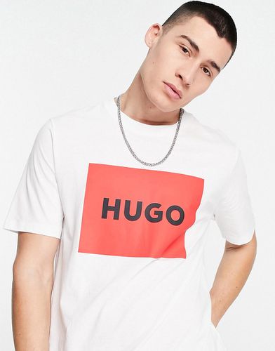Dulive - T-shirt à logo encadré - Hugo - Modalova