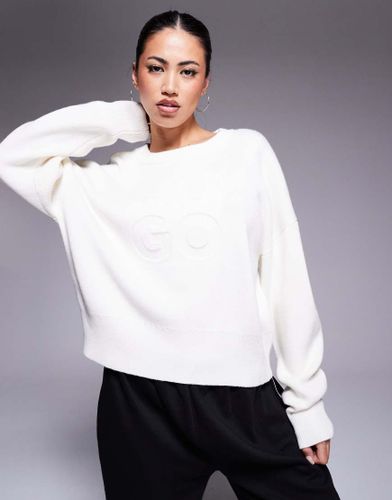 Sisminye - Pull  logo superpos - Crme - Hugo Red - Modalova